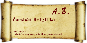 Ábrahám Brigitta névjegykártya
