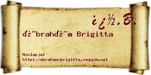 Ábrahám Brigitta névjegykártya